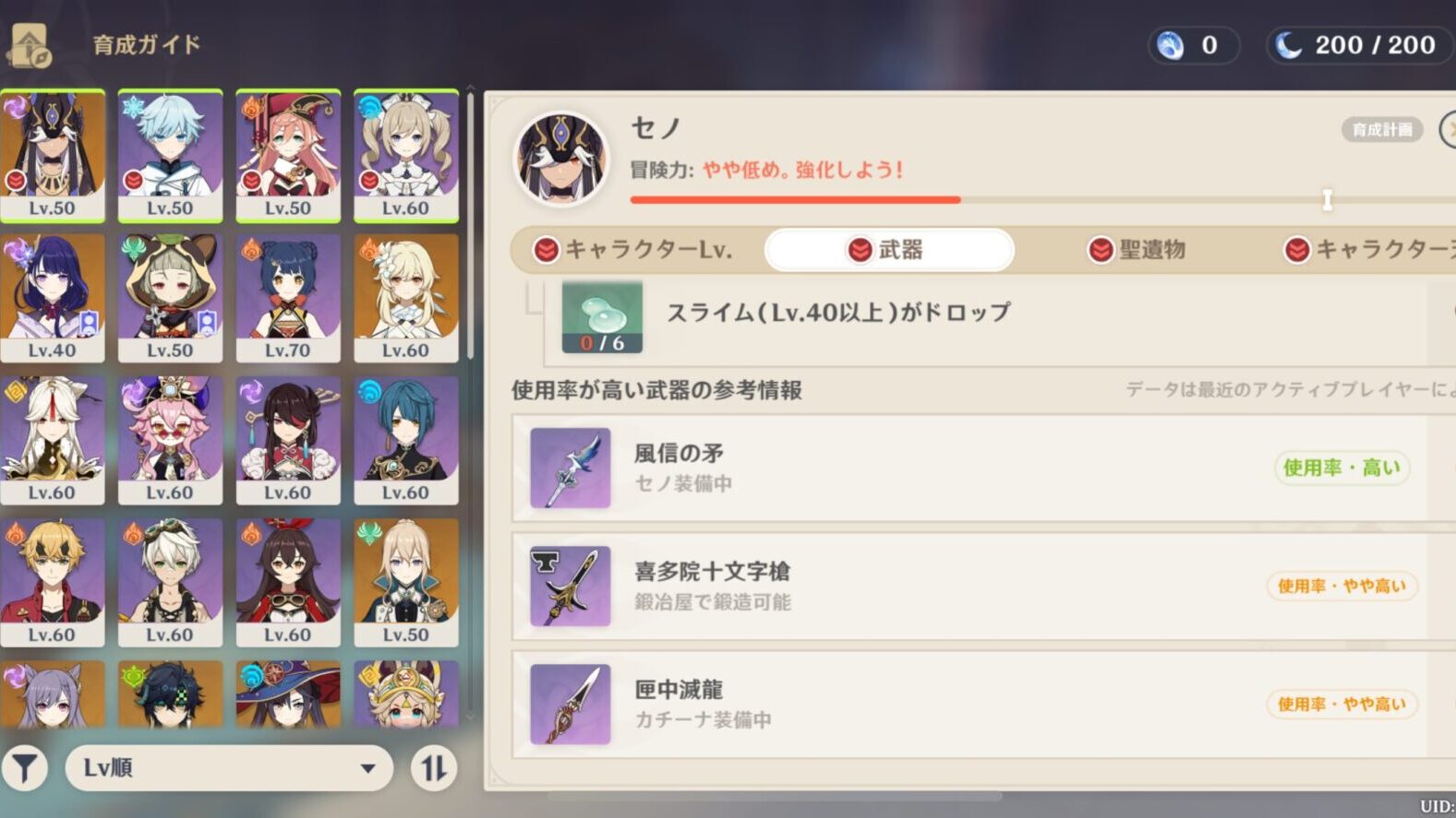 育成ガイドでアクティブプレイヤーをパクろう